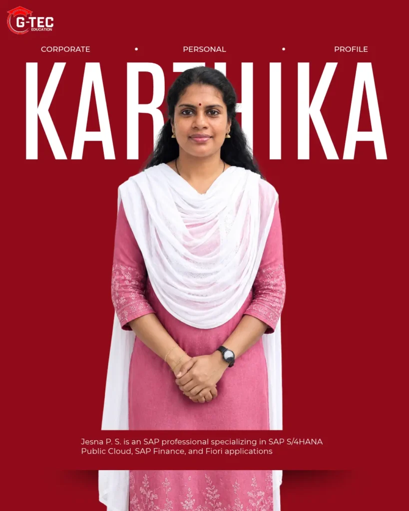 Karthika N. R., Data Analytics & Programming Trainer at G-TEC Perumbavoor